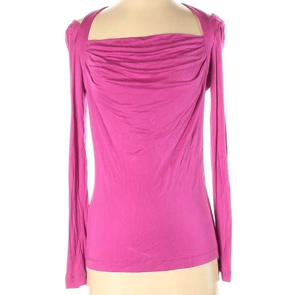 NWT BCBGMAXAZRIA Pink Flair Cut Out Sleeves 100% Modal Top Size XS - Picture 1 of 6